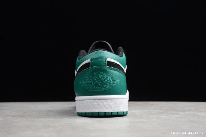 Kicked Out Shoe Store Mystic 553558-113 Green Low 1 White Air Jordan Black 0727